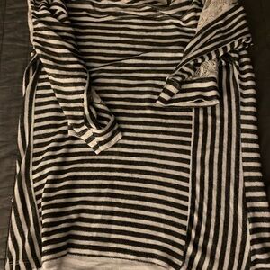 Faith and Joy Monochrome Striped Top
